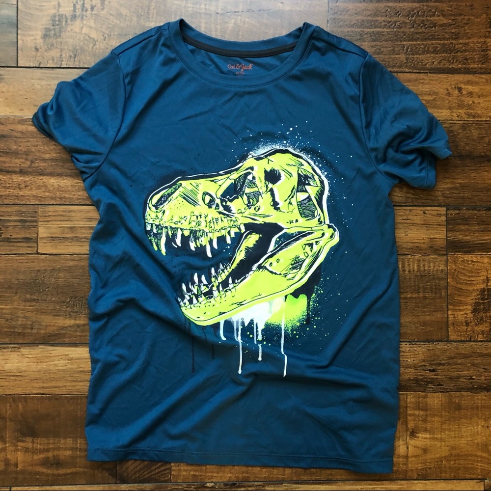 Boys glow in the dark XL Dino shirt
